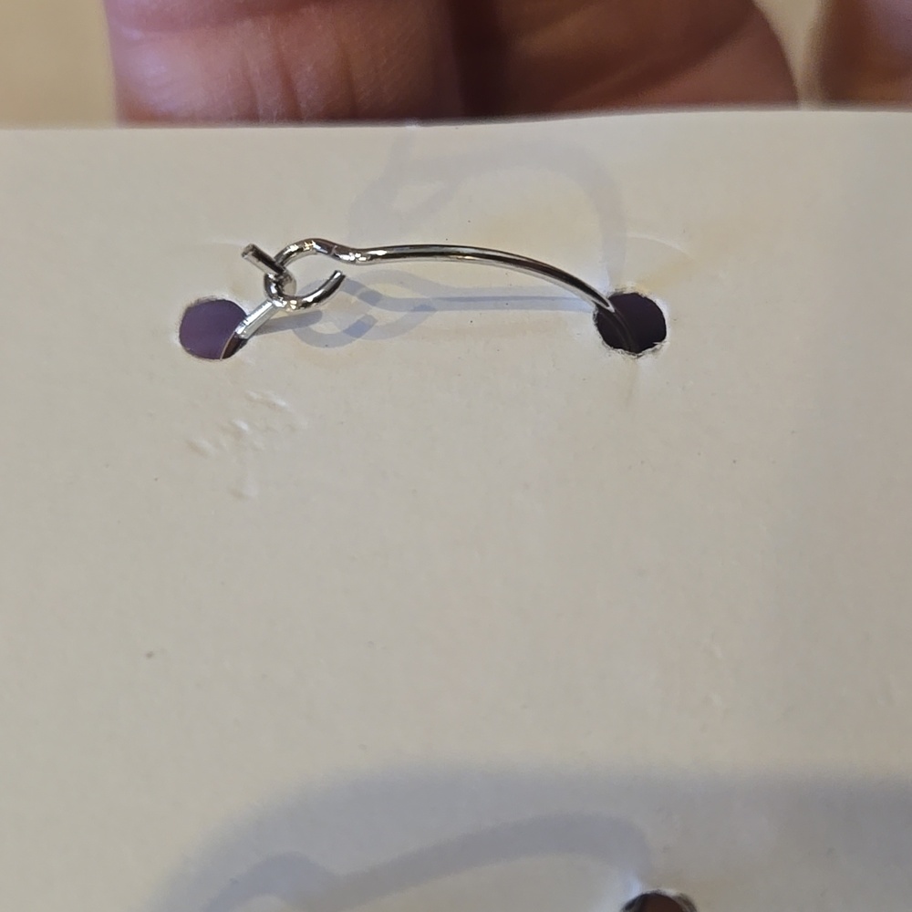 Upcycled Designer Inspired Handmade Dangle Earrings - Picture 6 of 8